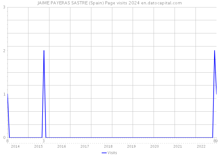 JAIME PAYERAS SASTRE (Spain) Page visits 2024 