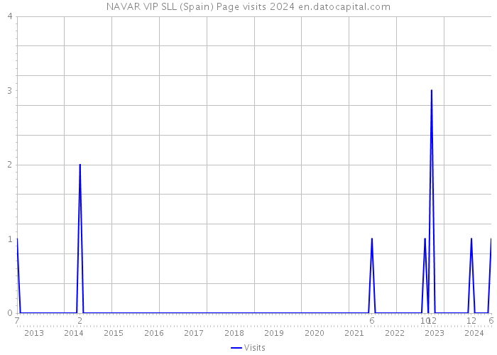 NAVAR VIP SLL (Spain) Page visits 2024 