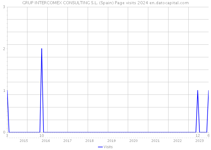 GRUP INTERCOMEX CONSULTING S.L. (Spain) Page visits 2024 