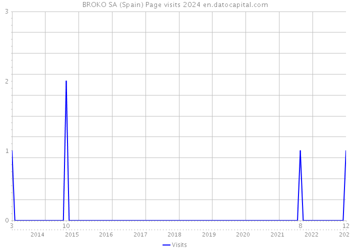 BROKO SA (Spain) Page visits 2024 