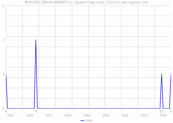 BUROTEC MANAGEMENT S.L. (Spain) Page visits 2024 