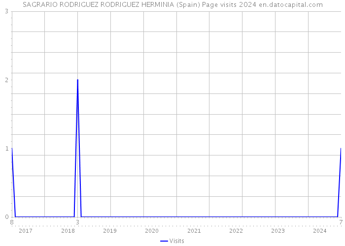 SAGRARIO RODRIGUEZ RODRIGUEZ HERMINIA (Spain) Page visits 2024 