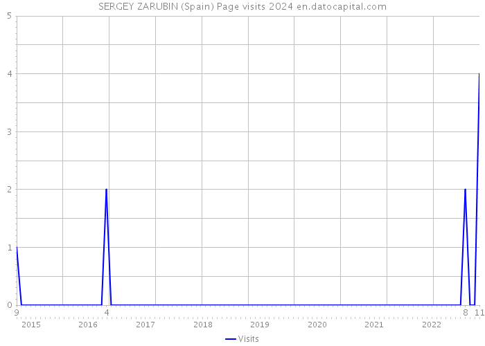 SERGEY ZARUBIN (Spain) Page visits 2024 