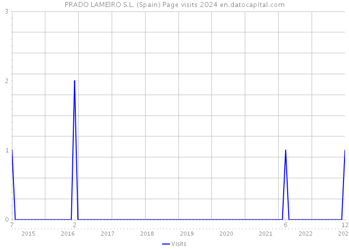 PRADO LAMEIRO S.L. (Spain) Page visits 2024 