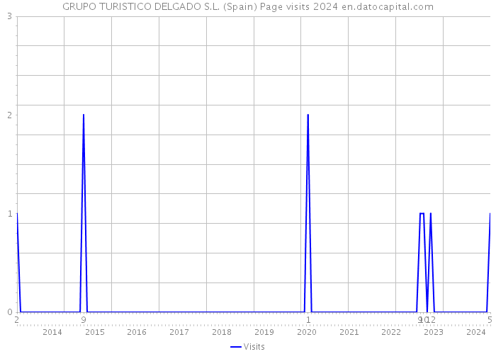 GRUPO TURISTICO DELGADO S.L. (Spain) Page visits 2024 