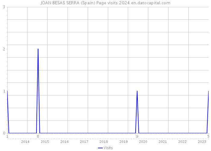 JOAN BESAS SERRA (Spain) Page visits 2024 