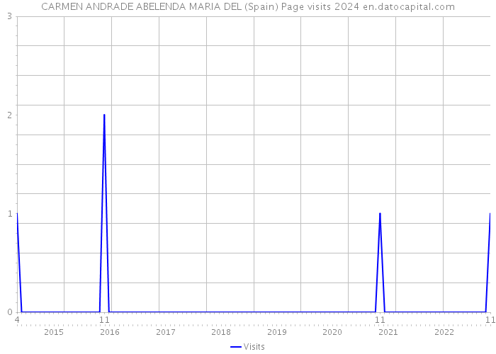 CARMEN ANDRADE ABELENDA MARIA DEL (Spain) Page visits 2024 