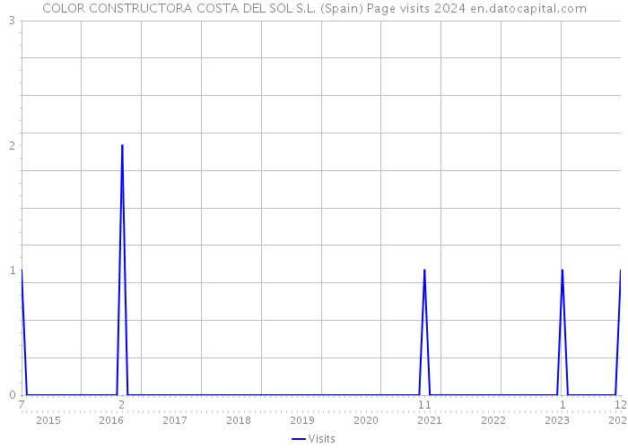 COLOR CONSTRUCTORA COSTA DEL SOL S.L. (Spain) Page visits 2024 