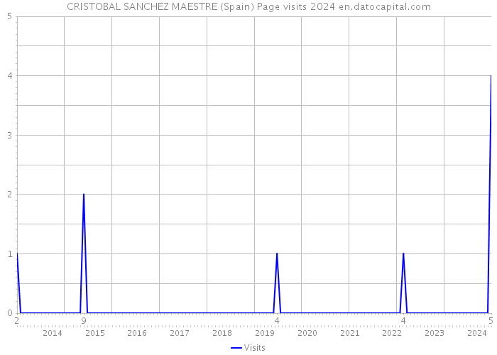 CRISTOBAL SANCHEZ MAESTRE (Spain) Page visits 2024 