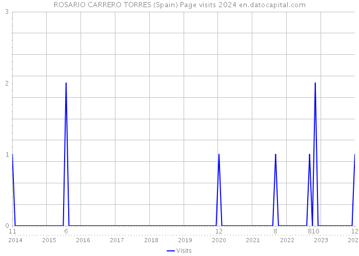 ROSARIO CARRERO TORRES (Spain) Page visits 2024 