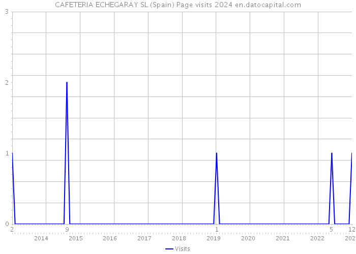 CAFETERIA ECHEGARAY SL (Spain) Page visits 2024 