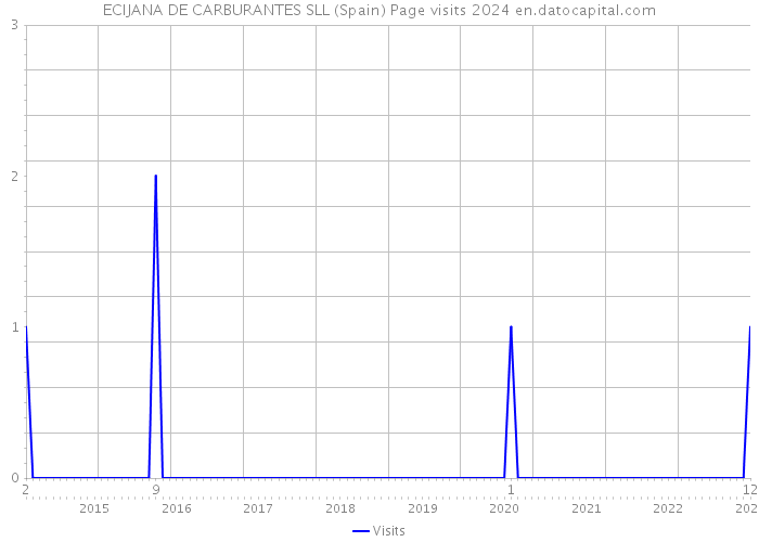 ECIJANA DE CARBURANTES SLL (Spain) Page visits 2024 