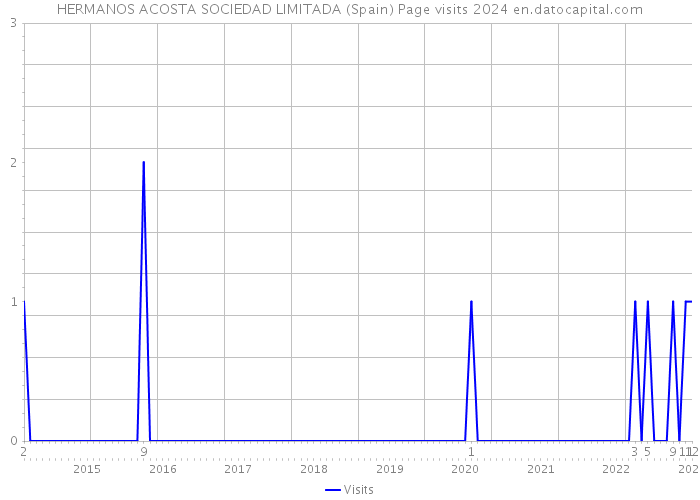 HERMANOS ACOSTA SOCIEDAD LIMITADA (Spain) Page visits 2024 