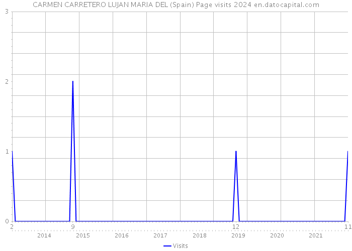 CARMEN CARRETERO LUJAN MARIA DEL (Spain) Page visits 2024 