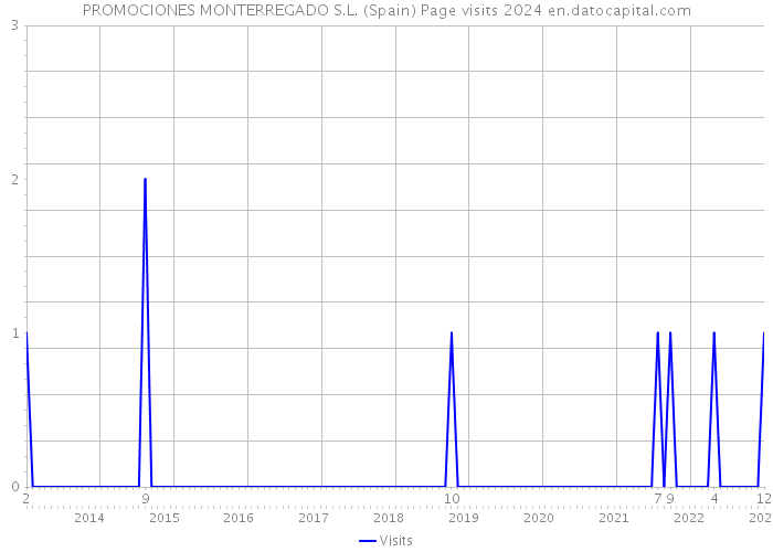 PROMOCIONES MONTERREGADO S.L. (Spain) Page visits 2024 