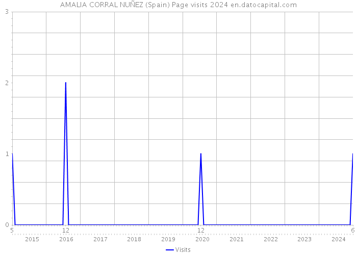 AMALIA CORRAL NUÑEZ (Spain) Page visits 2024 