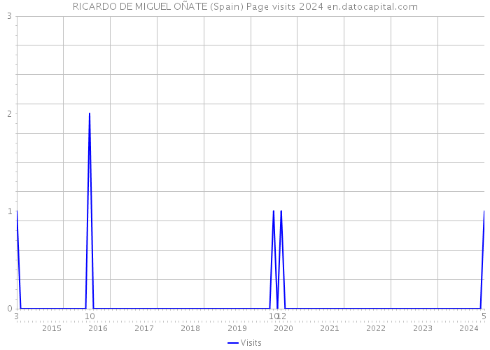 RICARDO DE MIGUEL OÑATE (Spain) Page visits 2024 
