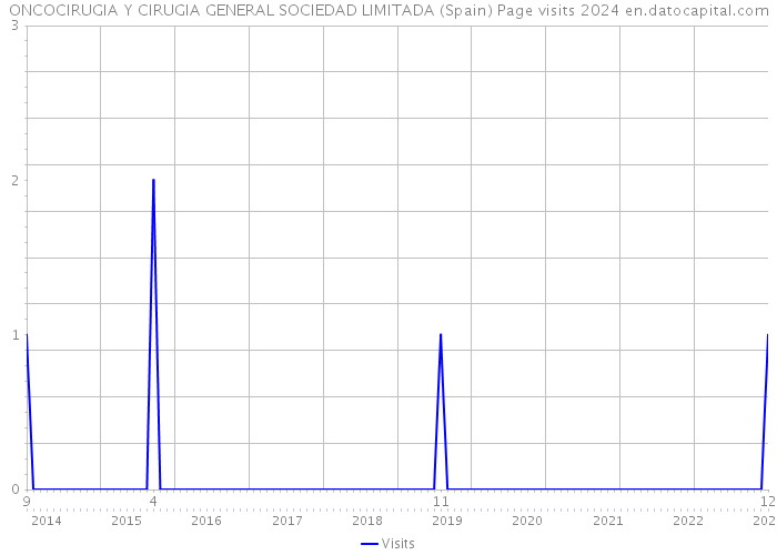 ONCOCIRUGIA Y CIRUGIA GENERAL SOCIEDAD LIMITADA (Spain) Page visits 2024 