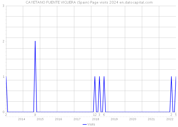 CAYETANO FUENTE VIGUERA (Spain) Page visits 2024 