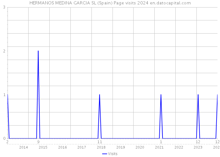 HERMANOS MEDINA GARCIA SL (Spain) Page visits 2024 