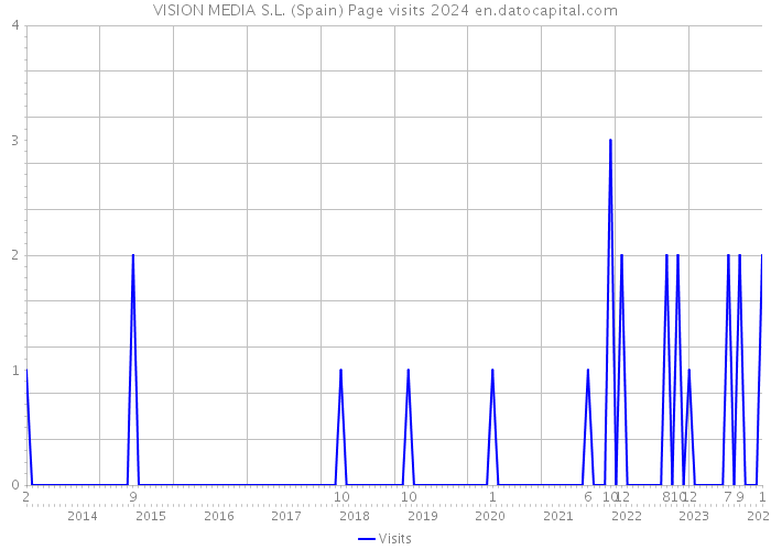 VISION MEDIA S.L. (Spain) Page visits 2024 