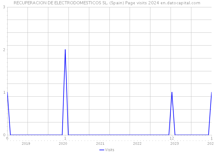 RECUPERACION DE ELECTRODOMESTICOS SL. (Spain) Page visits 2024 