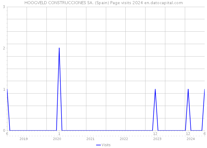 HOOGVELD CONSTRUCCIONES SA. (Spain) Page visits 2024 