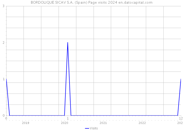 BORDOLIQUE SICAV S.A. (Spain) Page visits 2024 