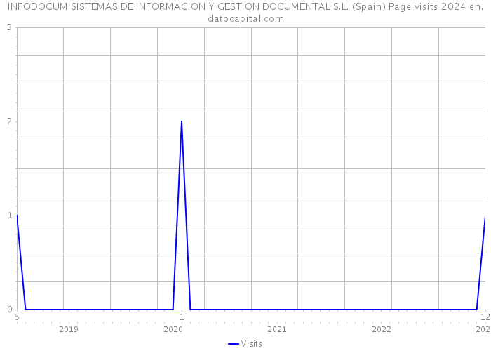 INFODOCUM SISTEMAS DE INFORMACION Y GESTION DOCUMENTAL S.L. (Spain) Page visits 2024 