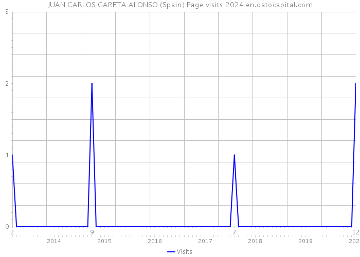 JUAN CARLOS GARETA ALONSO (Spain) Page visits 2024 