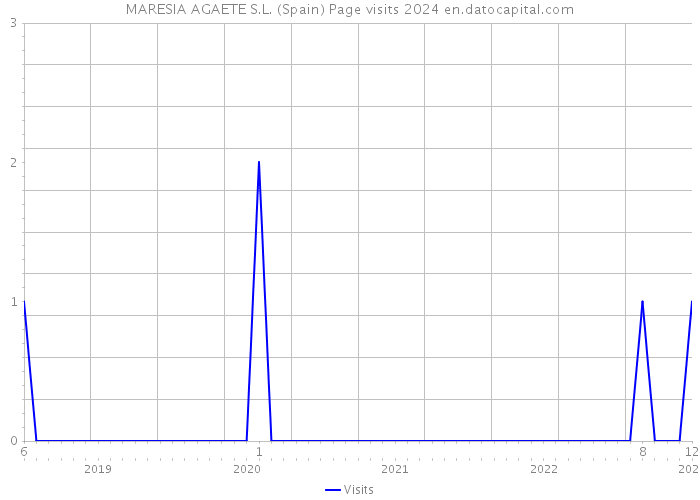 MARESIA AGAETE S.L. (Spain) Page visits 2024 