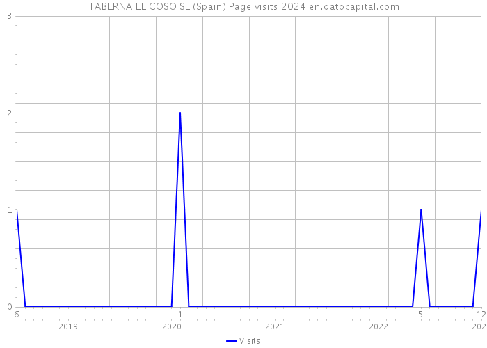 TABERNA EL COSO SL (Spain) Page visits 2024 