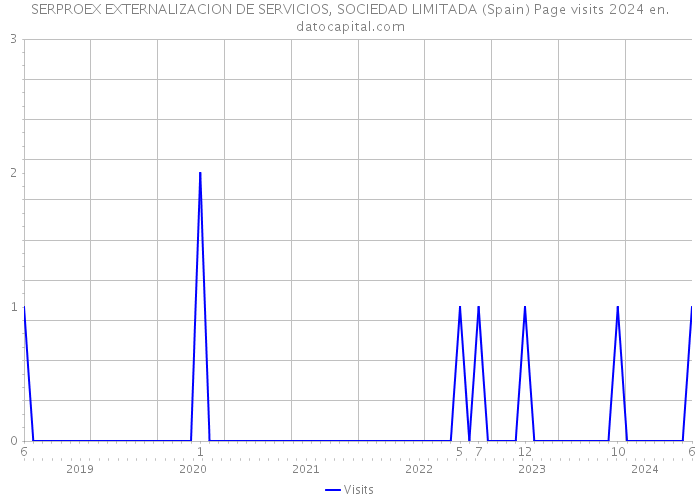 SERPROEX EXTERNALIZACION DE SERVICIOS, SOCIEDAD LIMITADA (Spain) Page visits 2024 