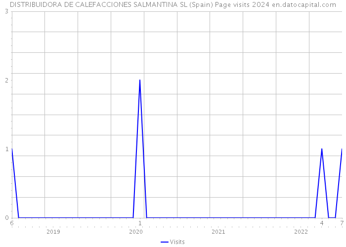 DISTRIBUIDORA DE CALEFACCIONES SALMANTINA SL (Spain) Page visits 2024 