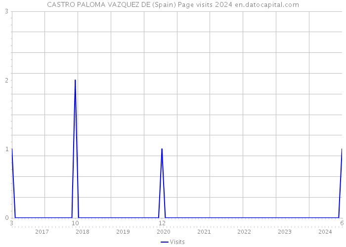 CASTRO PALOMA VAZQUEZ DE (Spain) Page visits 2024 