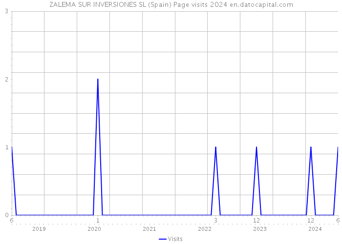 ZALEMA SUR INVERSIONES SL (Spain) Page visits 2024 