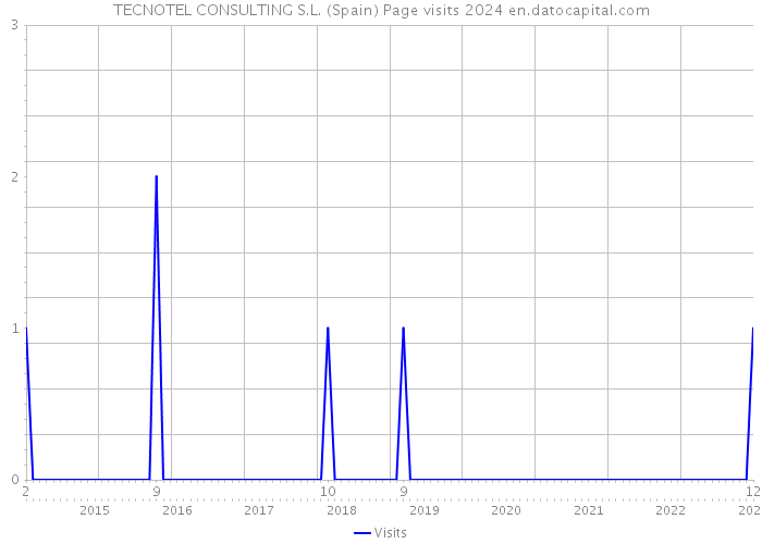 TECNOTEL CONSULTING S.L. (Spain) Page visits 2024 
