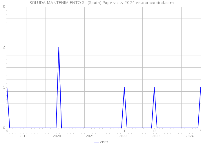 BOLUDA MANTENIMIENTO SL (Spain) Page visits 2024 
