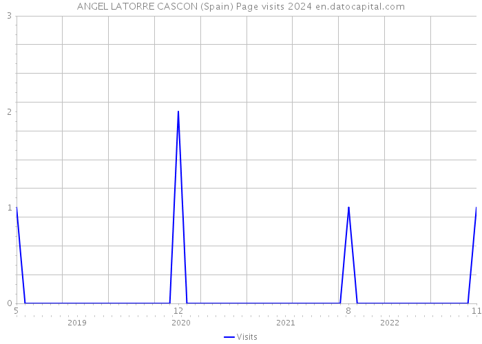 ANGEL LATORRE CASCON (Spain) Page visits 2024 