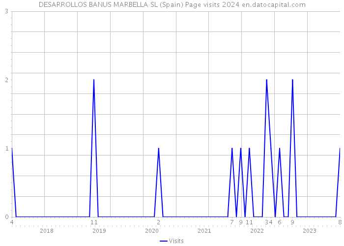 DESARROLLOS BANUS MARBELLA SL (Spain) Page visits 2024 