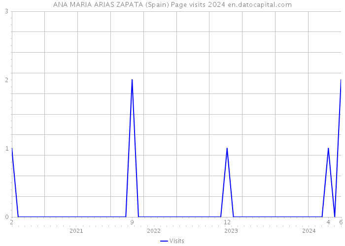 ANA MARIA ARIAS ZAPATA (Spain) Page visits 2024 