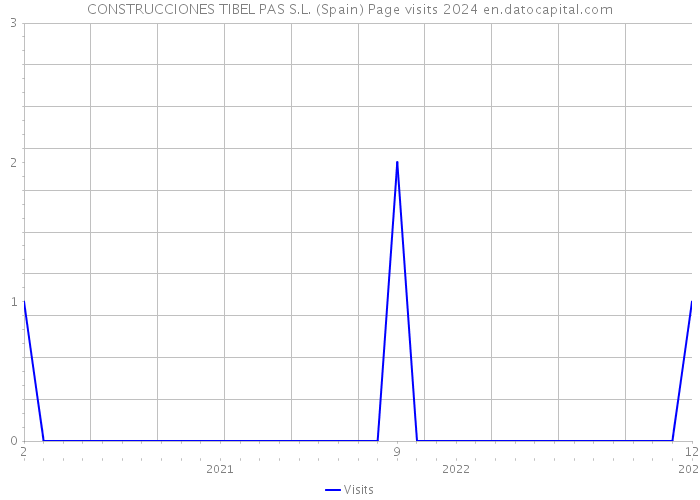 CONSTRUCCIONES TIBEL PAS S.L. (Spain) Page visits 2024 