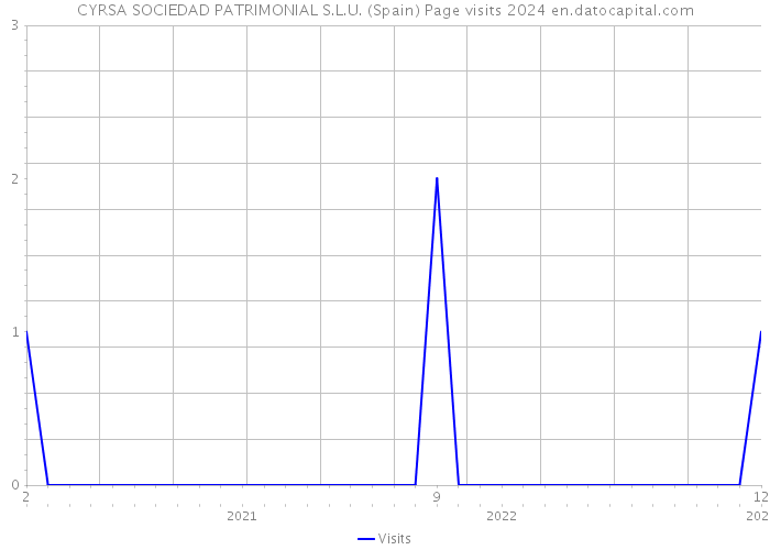 CYRSA SOCIEDAD PATRIMONIAL S.L.U. (Spain) Page visits 2024 