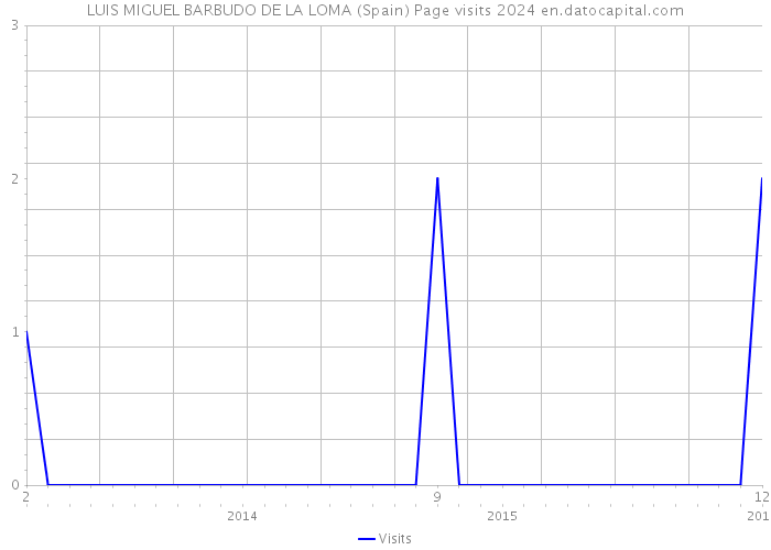 LUIS MIGUEL BARBUDO DE LA LOMA (Spain) Page visits 2024 