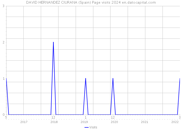 DAVID HERNANDEZ CIURANA (Spain) Page visits 2024 