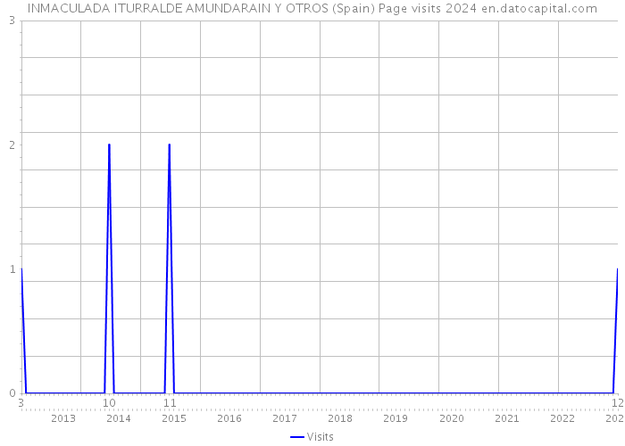 INMACULADA ITURRALDE AMUNDARAIN Y OTROS (Spain) Page visits 2024 