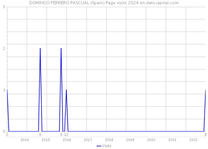 DOMINGO FERRERO PASCUAL (Spain) Page visits 2024 