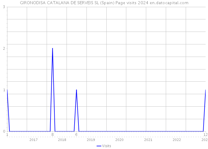 GIRONODISA CATALANA DE SERVEIS SL (Spain) Page visits 2024 