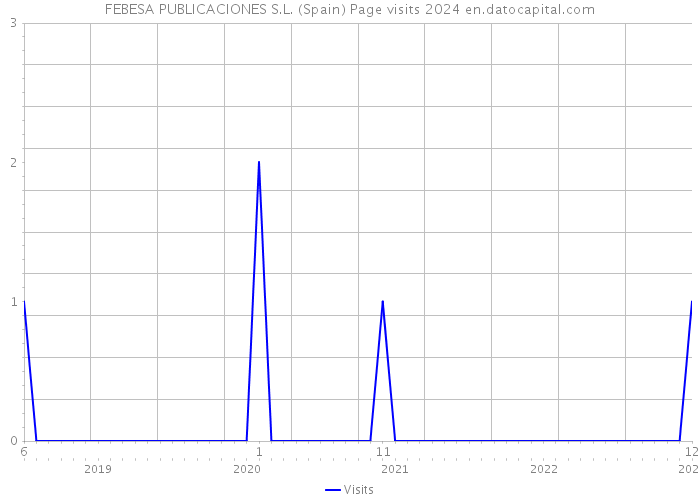 FEBESA PUBLICACIONES S.L. (Spain) Page visits 2024 
