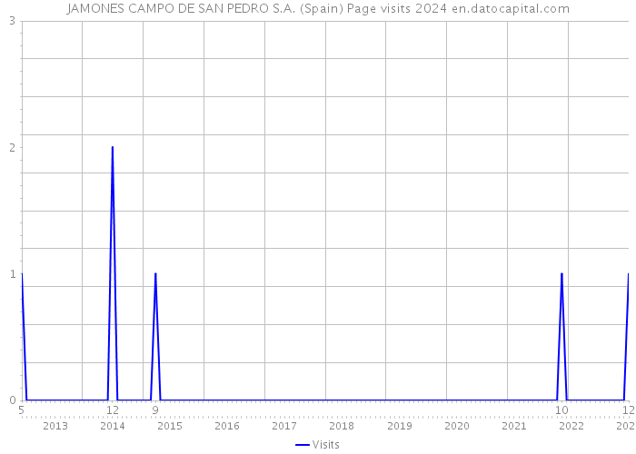 JAMONES CAMPO DE SAN PEDRO S.A. (Spain) Page visits 2024 